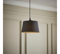 ValueLights | Aspen Grey Tapered 25cm Easy Fit Pendant Lamp Shade | Ceiling Lights, Home Décor & Improvement Essential