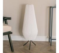 ValueLights | White Geometric Origami Teardrop Paper Pleated Shade Floor Lamp Living Room Hallway Light | Floor Lamps, Home Décor & Improvement Essential