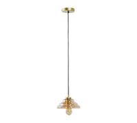 Valuelights Aurelian Gold Ceiling Light Pendant And E27 Pear Led 4W Warm White 2700K Bulb
