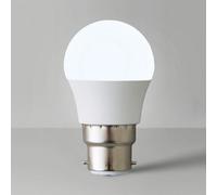 ValueLights 2 Pack B22 White Thermal Plastic Globe LED 4W Warm White 2700K 400lm Light Bulb ValueLights White
