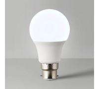 ValueLights 2 Pack B22 White Thermal Plastic GLS LED 6W Warm White 3000K 500lm Light Bulb ValueLights White