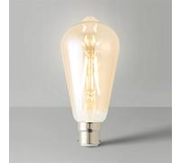 ValueLights 3 Pack B22 Amber Thermal Plastic Pear LED 4W Warm White 2700K 440lm Light Bulb in Orange ValueLights Orange