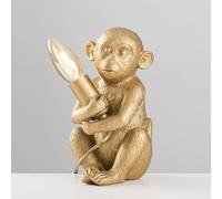 MiniSun | Modern Metallic Gold Painted Baby Monkey Design Table Lamp | Table Lamps, Home Décor & Improvement Essential