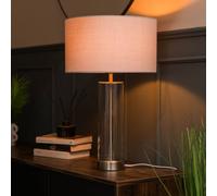 Brushed Chrome Table Lamp