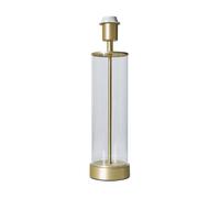 MiniSun | Contemporary Matt Gold & Clear Tube Table Lamp Base | Table Lamps, Home Décor & Improvement Essential