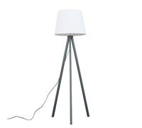 Barbro Grey Wood Tripod Floor Light Lamp with XL Taper Shade ValueLights White One Size