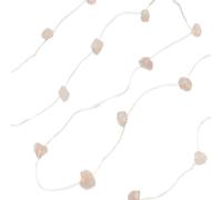 ValueLights | Battery Operated Natural Crystal String Lights Raw Stone Healing Light | Indoor, Home Décor & Improvement Essential | Rose Quartz