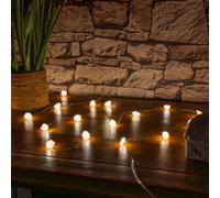 ValueLights | Battery Operated Natural Crystal String Lights Raw Stone Healing Light | Indoor, Home Décor & Improvement Essential | Rose Quartz