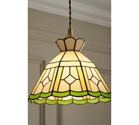 ValueLights Beatrix Tiffany Glass Easy Fit Ceiling Light Lamp Shade with Bulb ValueLights Multicolor