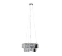 Valuelights Belgravia 5 Way Silver Ceiling Light Pendant Silver One Size