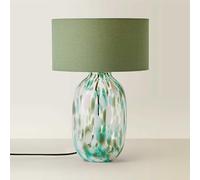 Confetti Glass Table Lamp Green