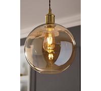 Valuelights Bellamy Easy Fit Amber Glass Shade Amber 10 inches