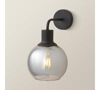 ValueLights | Bellamy Matte Black Smoked Glass Wall Light | Wall Lights, Home Décor & Improvement Essential