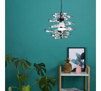 ValueLights Bensson Silver Ceiling Pendant Shade ValueLights Silver