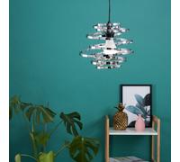 ValueLights Bensson Silver Ceiling Pendant Shade ValueLights Silver