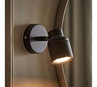 Valuelights Benton Black Single Ip44 Bathroom Wall Spotlight