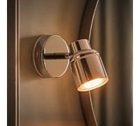Valuelights Benton Chrome Single Ip44 Bathroom Wall Spotlight And Cool Bulb