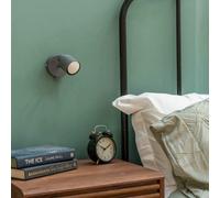 ValueLights | Single Spotlight Adjustable GU10 Wall Light/Ceiling Light IP44 Rated Bathroom Lamp Spot Light - Matt Grey | Bathroom, Home Décor & Improvement Essential | Mains Wired