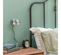 MiniSun | Chrome Single Spotlight Adjustable GU10 Plug-in Wall Light | Wall Spotlights, Home Décor & Improvement Essential