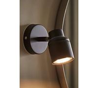 ValueLights | Matt Black Single Spotlight Adjustable GU10 Spotlight | Bath Wall Lights, Home Décor & Improvement Essential | Mains Wired