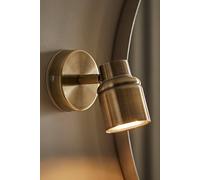 Valuelights Benton Single Adjustable Spotlight Ip44 Rated Bathroom Wall Light In Gold Gold