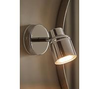Valuelights Benton Single Adjustable Spotlight Ip44 Rated Bathroom Wall Light In Silver Silver