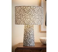 ValueLights Bertie Leopard Print Full Fabric Table Lamp in Tan ValueLights Tan