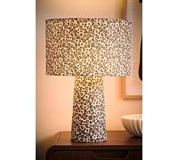 ValueLights | Bertie Leopard Print Full Fabric Table Lamp with LED Bulb | Table Lamps, Home Décor & Improvement Essential | Included LED Bulb