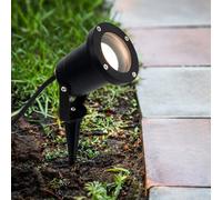 Valuelights Berwick Ip65 Rated 3 In 1 Ground/wall/spike Outdoor Light In Black Finish With Led Bulb