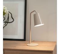 ValueLights | Natural Metal Arched Stem Bedside Table Lamp | Home Décor, Bedside & Desk Lamp | Includes Bulb