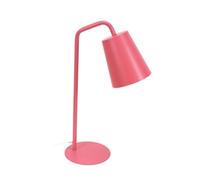 Valuelights Bibi Pink Metal Arched Stem Bedside Table Lamp For Bedroom Office Reading Light - Led Bulb Included