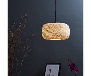 Valuelights Bjorn White Ceiling Pendant Shade And B22 Gls Led 10W Warm White 3000K Bulb