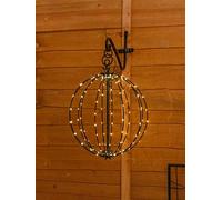 ValueLights | Solar Powered Hanging Black Metal Wire Frame Fairy Light Lantern | Lanterns, Home Décor & Improvement Essential | Warm White