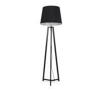 ValueLights | Black Wood Tripod Floor Lamp with Black Tapered Fabric Lampshade Living Room Light | Floor Lamps, Home Décor & Improvement Essential