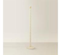 ValueLights Bobbin Wooden Bobble Floor Lamp Base in Cream ValueLights Cream