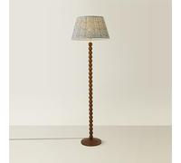 ValueLights | Bobbin Floral Printed Pleated Shade Walnut Bobble Floor Lamp | Floor Lamps & Torchieres, Home Décor & Improvement Essential