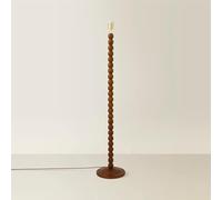 ValueLights Bobbin Wooden Bobble Floor Lamp Base in Walnut ValueLights Walnut