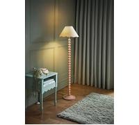 ValueLights | Rose Pink Bobbin Stem Standing Floor Lamp with Pink Trim Scallop Shade | Floor Lamps & Torchieres, Home Décor & Improvement Essential
