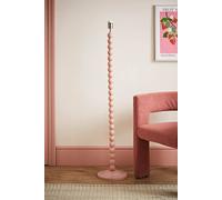 Valuelights Bobbins Painted Rose Pink Freestanding Floor Lamp Base Light In Pale Pink Pale Pink