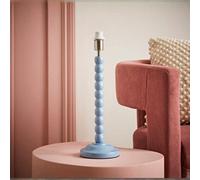 Valuelights Bobbles Powder Blue Bobbin Table Lamp Base