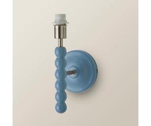 ValueLights | Bobbles Powder Blue Bobbin Wall Light Base | Wall Lights, Home Décor & Improvement Essential | Mains Wired
