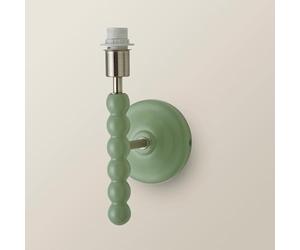 ValueLights | Bobbles Sage Green Bobbin Wall Light Base | Wall Lights, Home Décor & Improvement Essential | Mains Wired