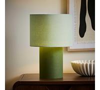 ValueLights | Bobby Green Colour Clash Duo Fabric Table Lamp and Bulb | Table Lamp, Home Décor & Improvement Essential