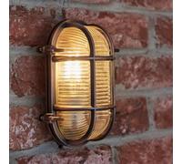 Bow Industrial Copper Outdoor Wall Bulkhead Light ValueLights Copper One Size