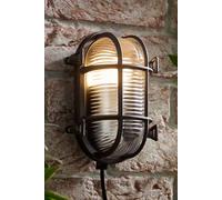 Valuelights Bow Rust Nautical Oval Bulkhead Ip64 Outdoor Wall Light
