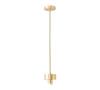 Valuelights Brianna Brushed Chrome Or Gold Cap Adjustable Pendant Ceiling Light Gold