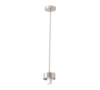 Valuelights Brianna Brushed Chrome Or Gold Cap Adjustable Pendant Ceiling Light In Silver Silver One Size