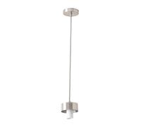 ValueLights Brianna Brushed Chrome or Gold Cap Adjustable Pendant Ceiling Light in Silver ValueLights Silver