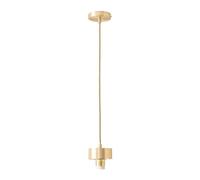 ValueLights | Brianna Brushed Gold Cap Detail Adjustable Single Pendant Ceiling Light | Ceiling Lights, Home Décor & Improvement Essential