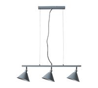 Valuelights Brisner 3 Way Grey Ceiling Light Low Hanging Pendant Grey One Size